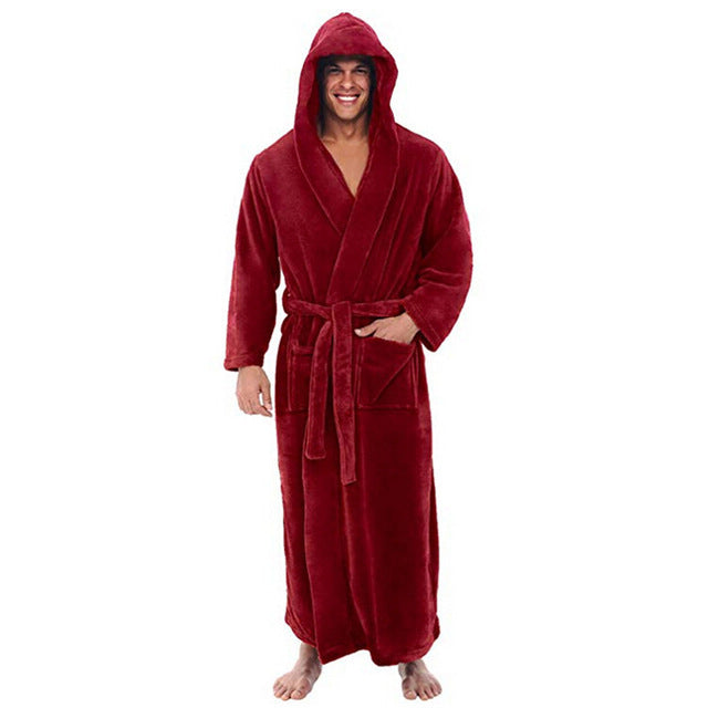 longer bathrobe long-sleeved gown Limorista
