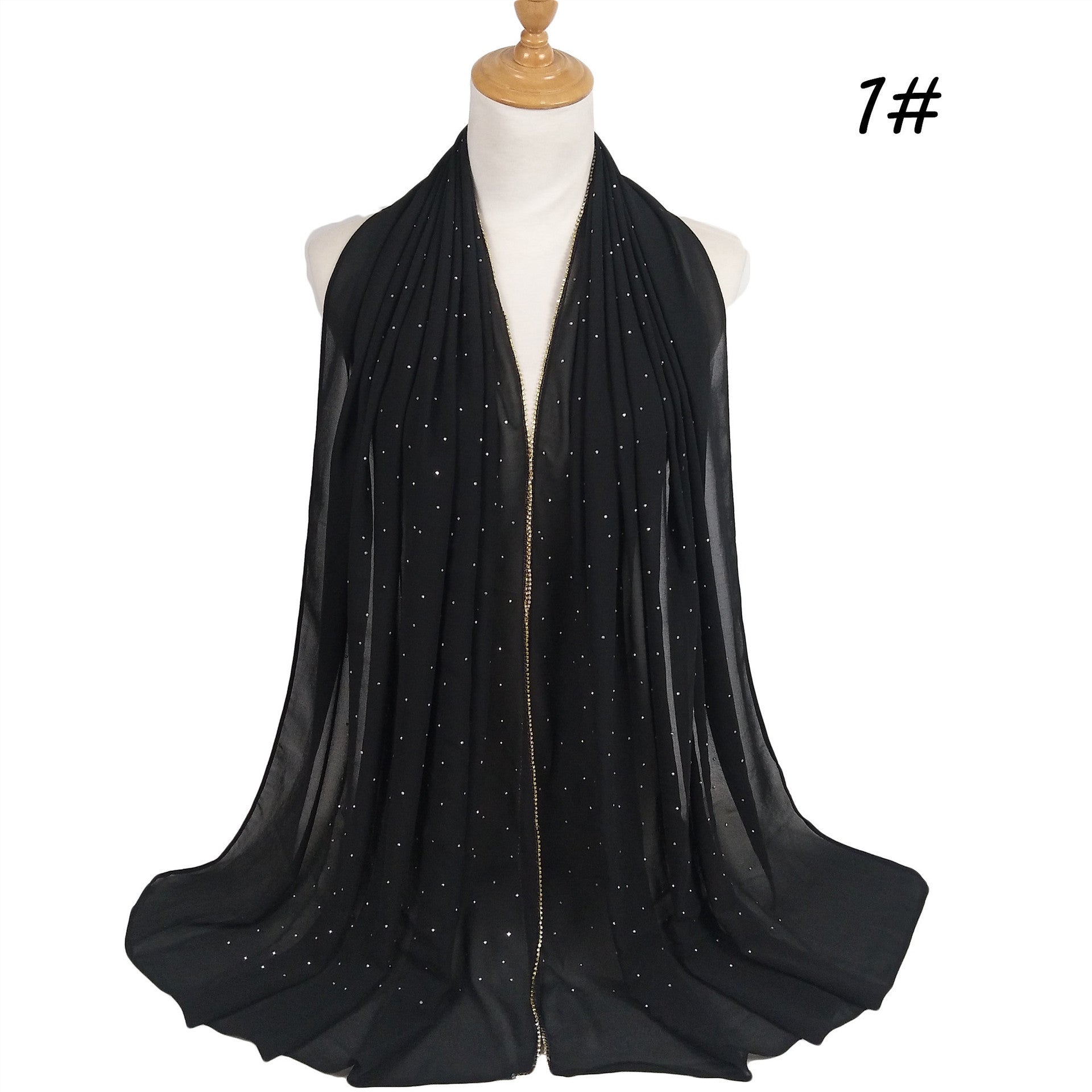 Chain Pearl Chiffon Hui Hood Limorista