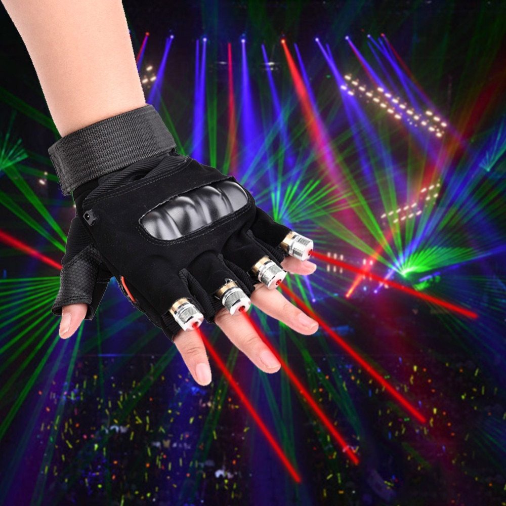 Stage Show Red Green Laser Gloves Limorista