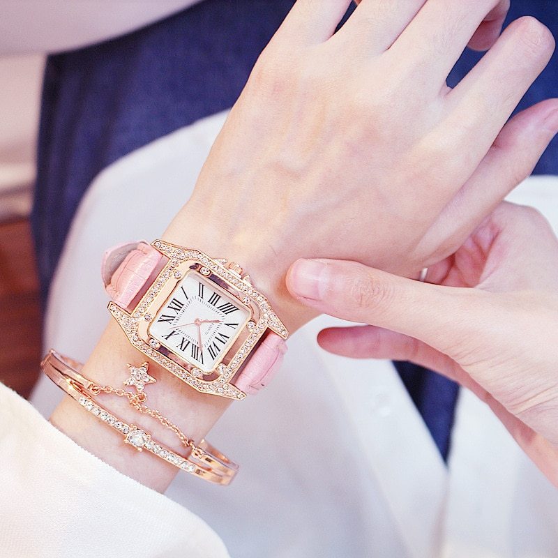 Diamond Watch Female Watch Student Fashion Trend Casual Couple Watch Limorista
