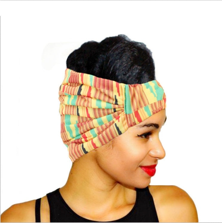 African print wide headscarf Limorista