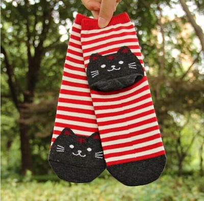 Striped Cat Socks Limorista