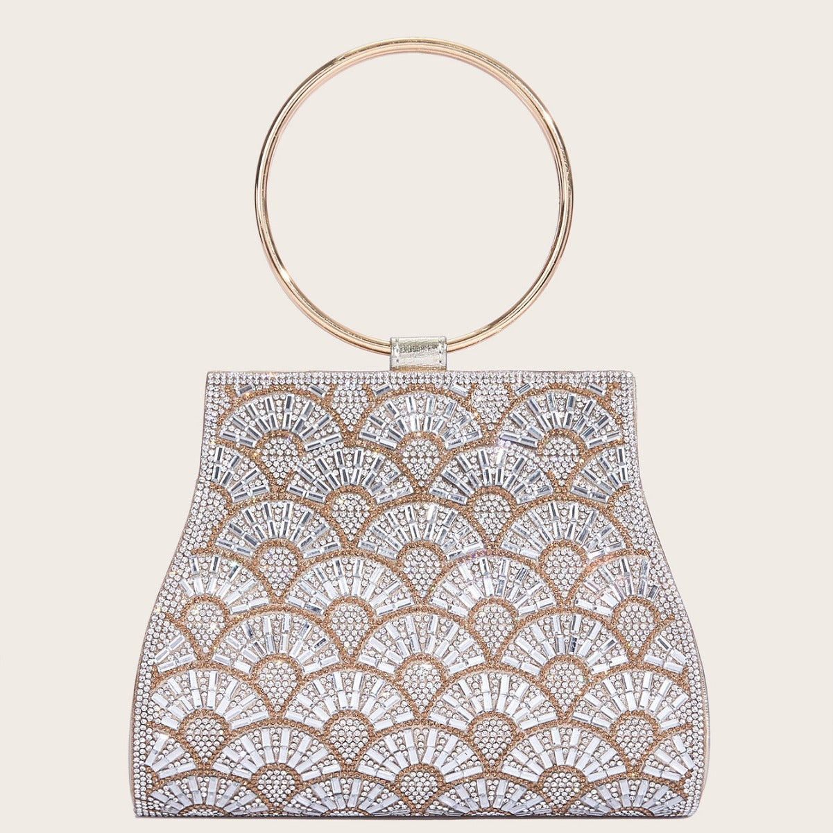 Dinner Bag Inlaid With Diamond PU European And American Chain Limorista