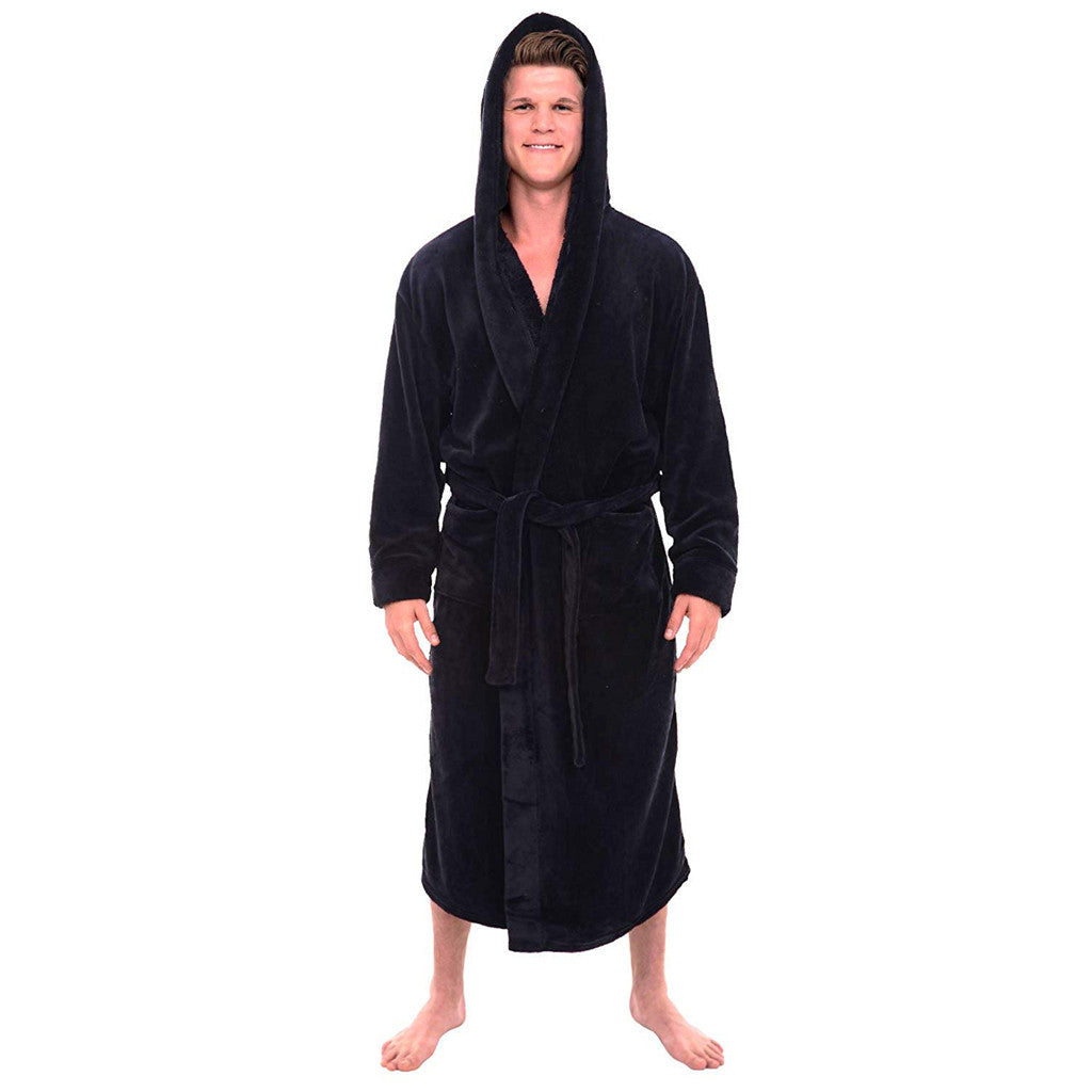 longer bathrobe long-sleeved gown Limorista
