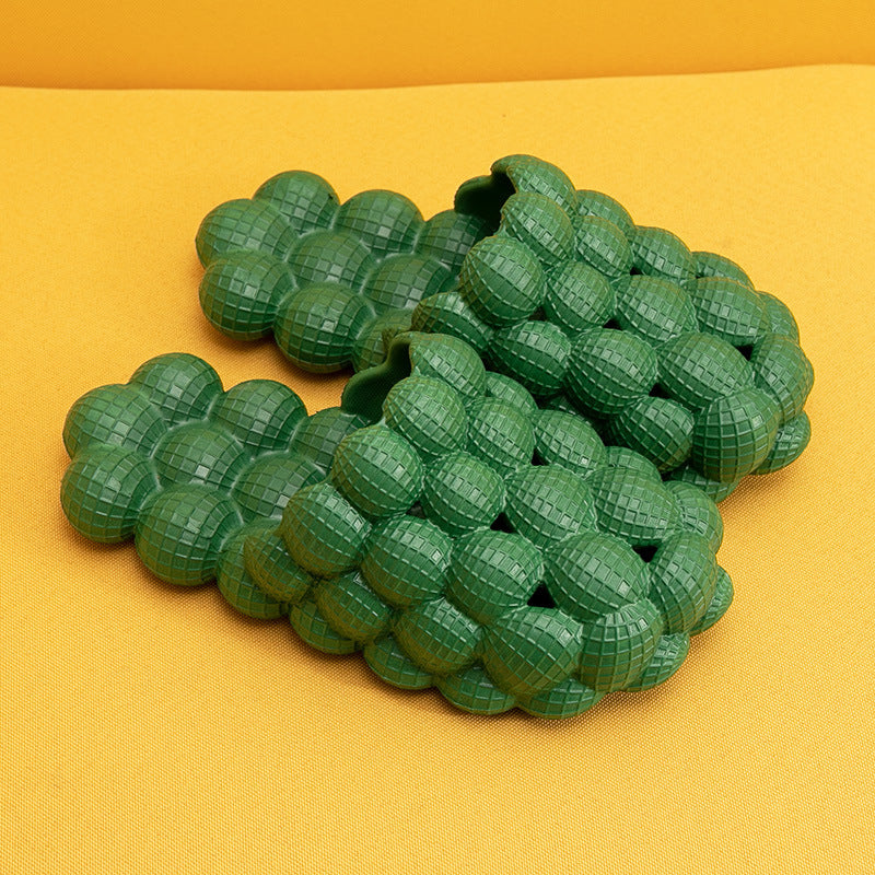 New Summer Fashion Massage Mesh Bubble Bathroom Slides Home Indoor Anti-Skid Shoes Limorista