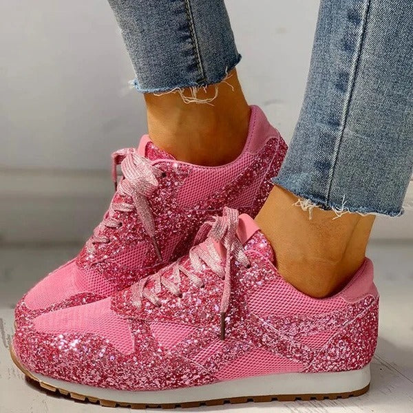 Wedge heel sequins casual shoes Limorista
