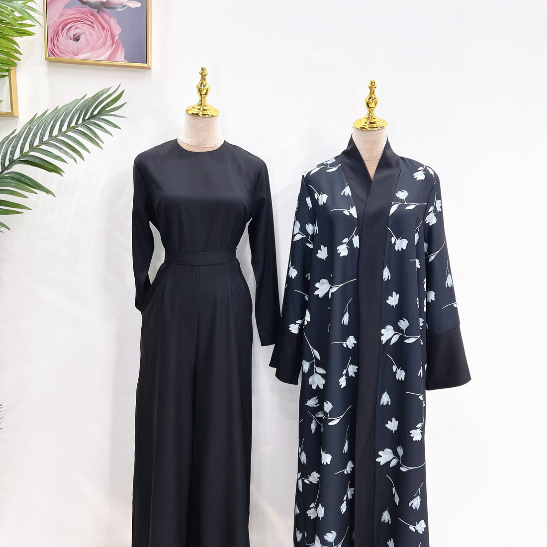 Middle East DUBAI Turkish Robe Solid Color Jumpsuit Limorista