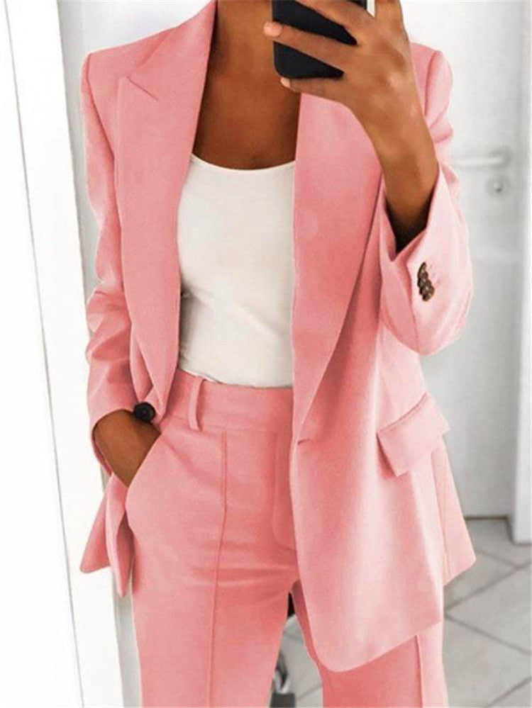Lapel Slim-fit Cardigan Graceful Suit Jacket Limorista