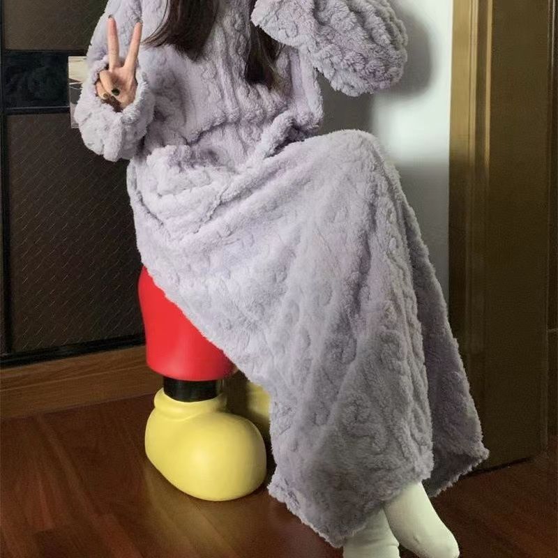 Winter Coral Fleece Sleepwear Women&