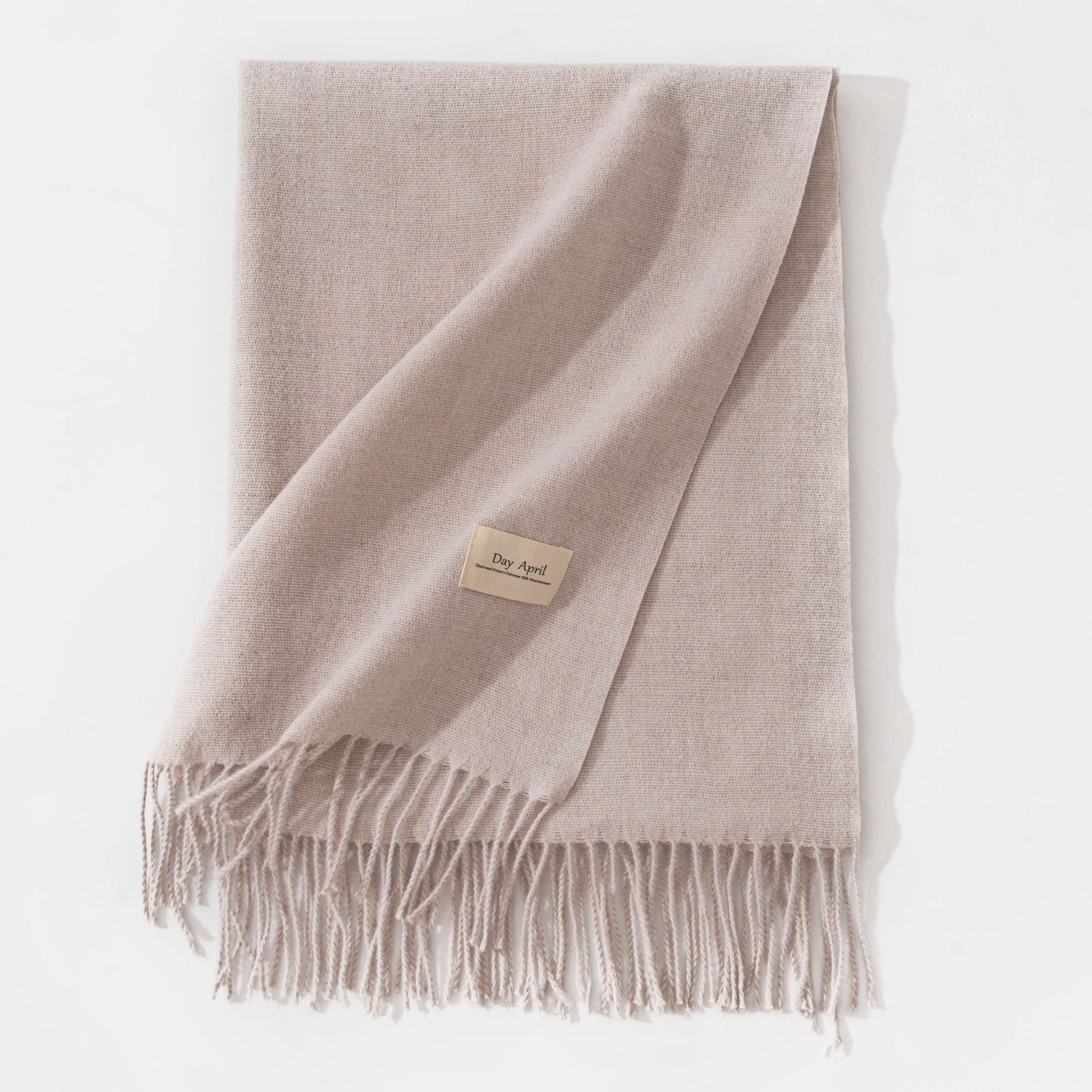 Pure Color Artificial Cashmere Scarf Women&