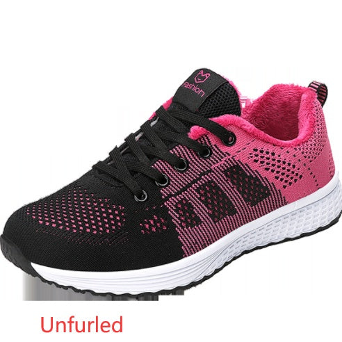 New Style Sports Shoes Women Flying Woven Mesh Women&