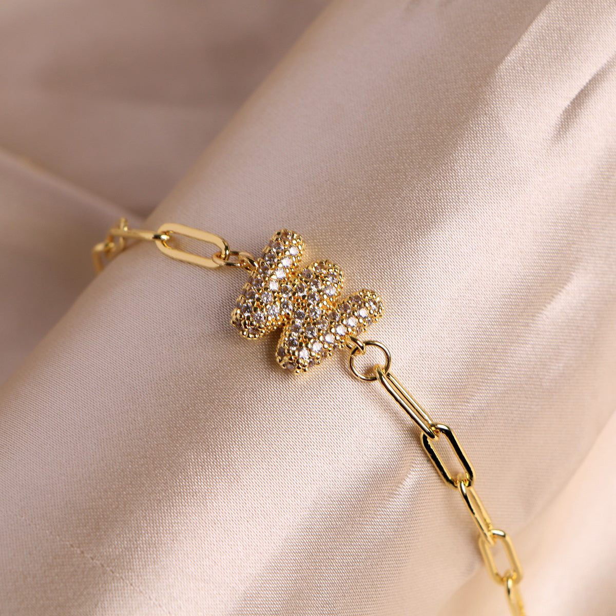 18K Bubble Balloon 26 English Zircon Clip Bracelet Limorista