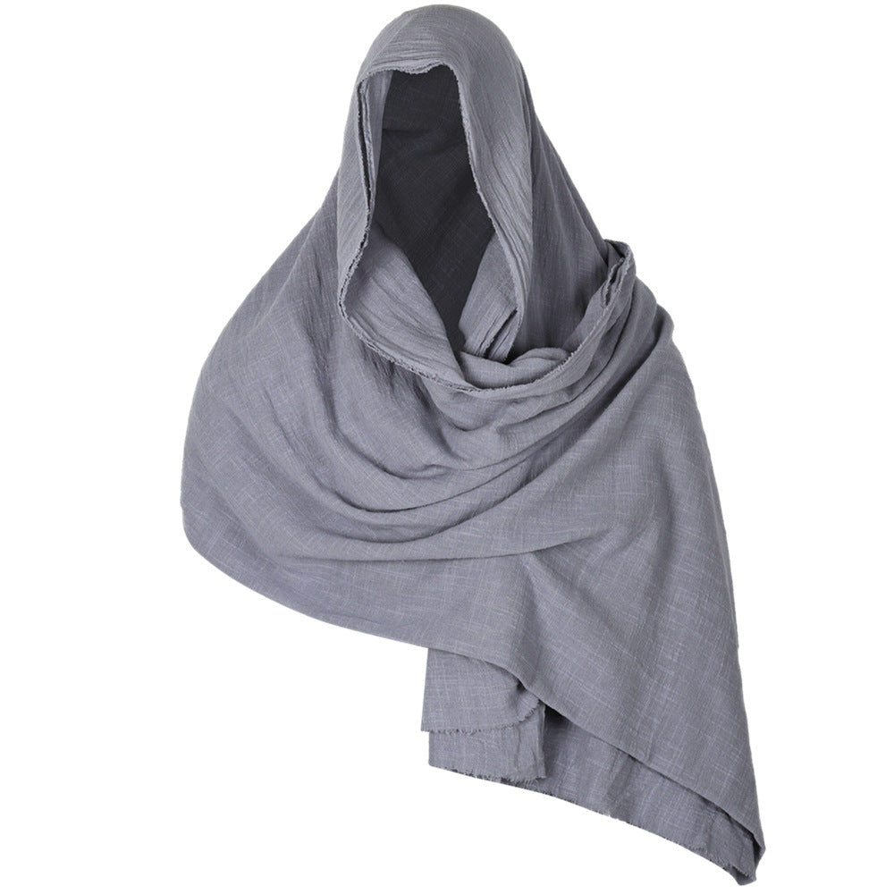 Halloween Medieval Cotton Scarf Cape Wanderer Cloak Limorista