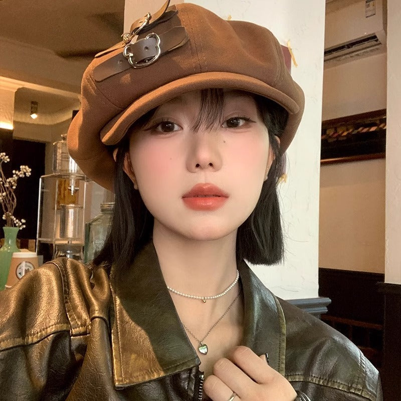 Cloud Hat For Women Autumn And Winter All-matching Small Face Limorista