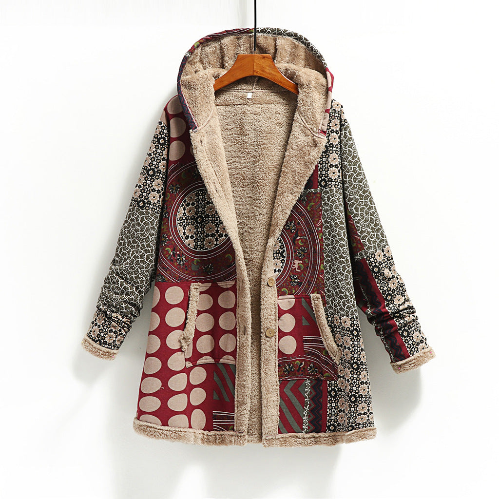 Loose plus size woolen coat Limorista