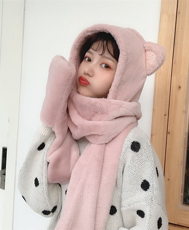 Bear ears scarf hat Limorista