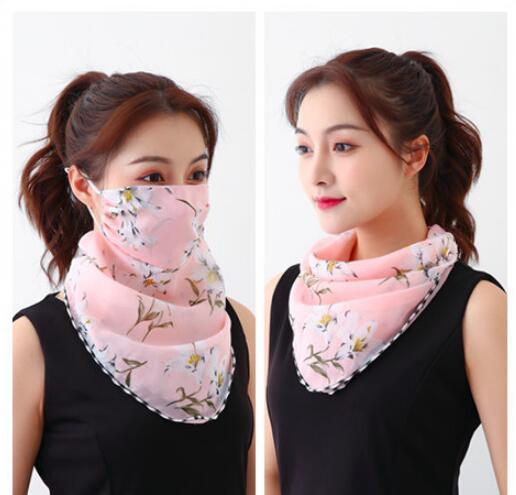 Hanging Ear Thin Face-covering Scarf Triangle Veil Scarf Limorista