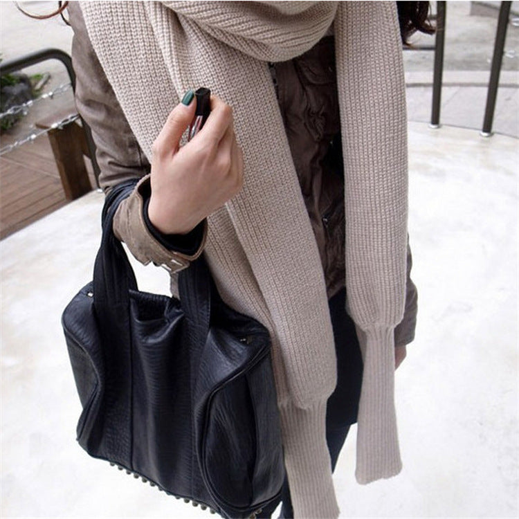 Sweater Scarf Cashmere Ladies Girl Woman Clothing Casual Wear Limorista