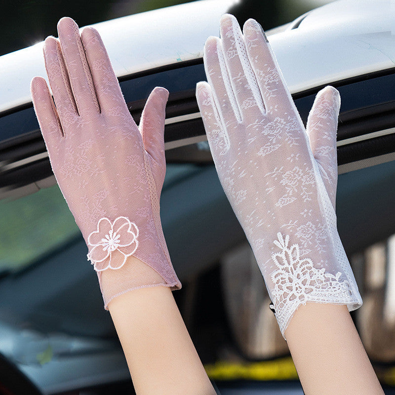 Gloves female UV protection ice silk gloves Limorista