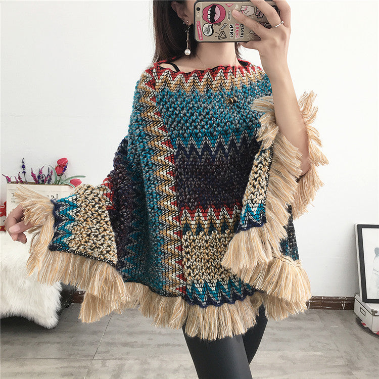 Tassel scarf coat woman Limorista
