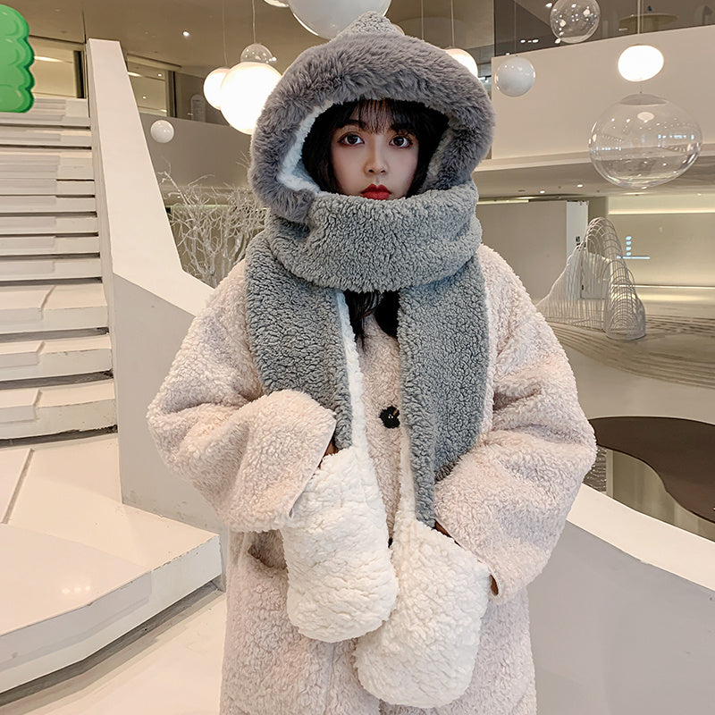 Bear ears scarf hat Limorista