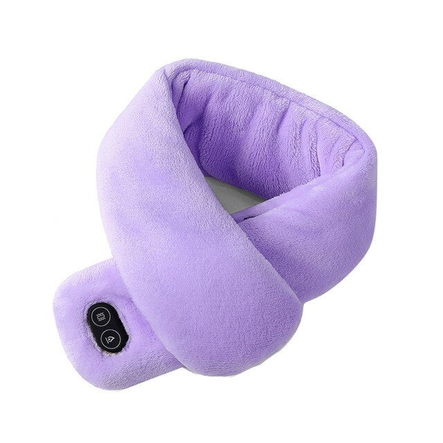 Women Men Soft Temperature Control Pain Relief Cervical Massage Shoulder Neck Wrap USB Heated Scarf Shawl Washable Winter Warm Limorista