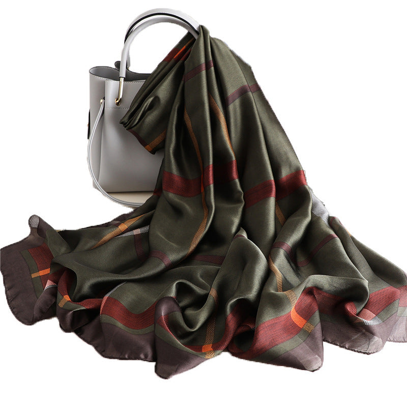 Geometric silk silk scarf Limorista