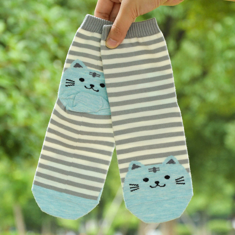 Autumn Korean cartoon socks ladies cotton socks socks wholesale in tubefun factory wholesale Limorista
