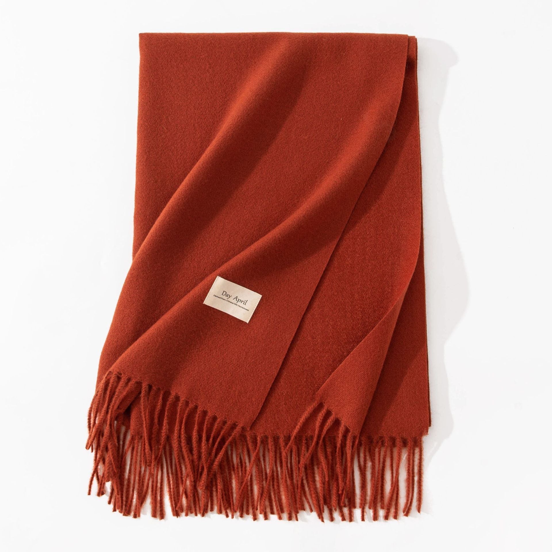 Pure Color Artificial Cashmere Scarf Women&