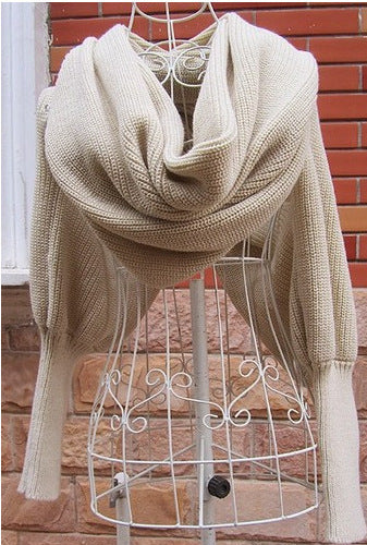 Sweater Scarf Cashmere Ladies Girl Woman Clothing Casual Wear Limorista
