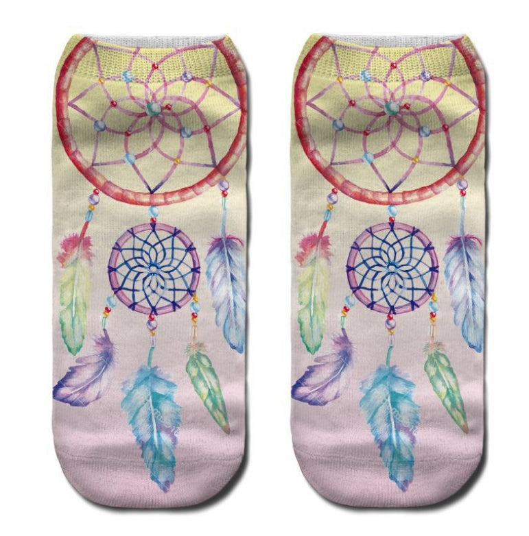 Popular Funny Unisex Short Socks 3D Cat Printed Anklet Socks Casual Socks Limorista