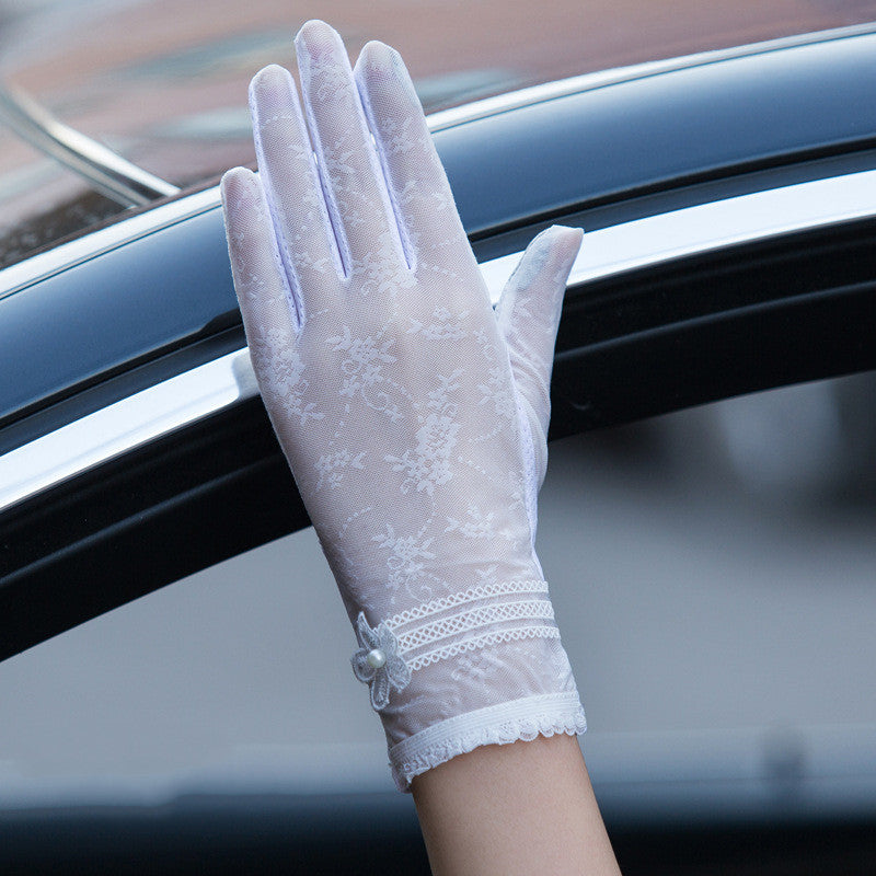Gloves female UV protection ice silk gloves Limorista