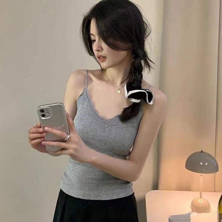 American Beauty Back Camisole Slim Fit Bottoming Top Limorista