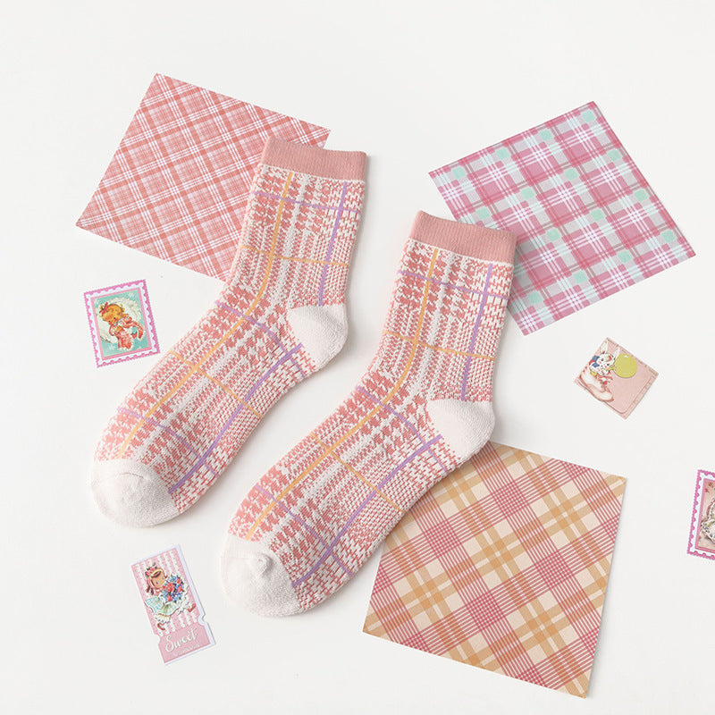 Sweet Lady Towel Bottom Mid-calf Socks Limorista