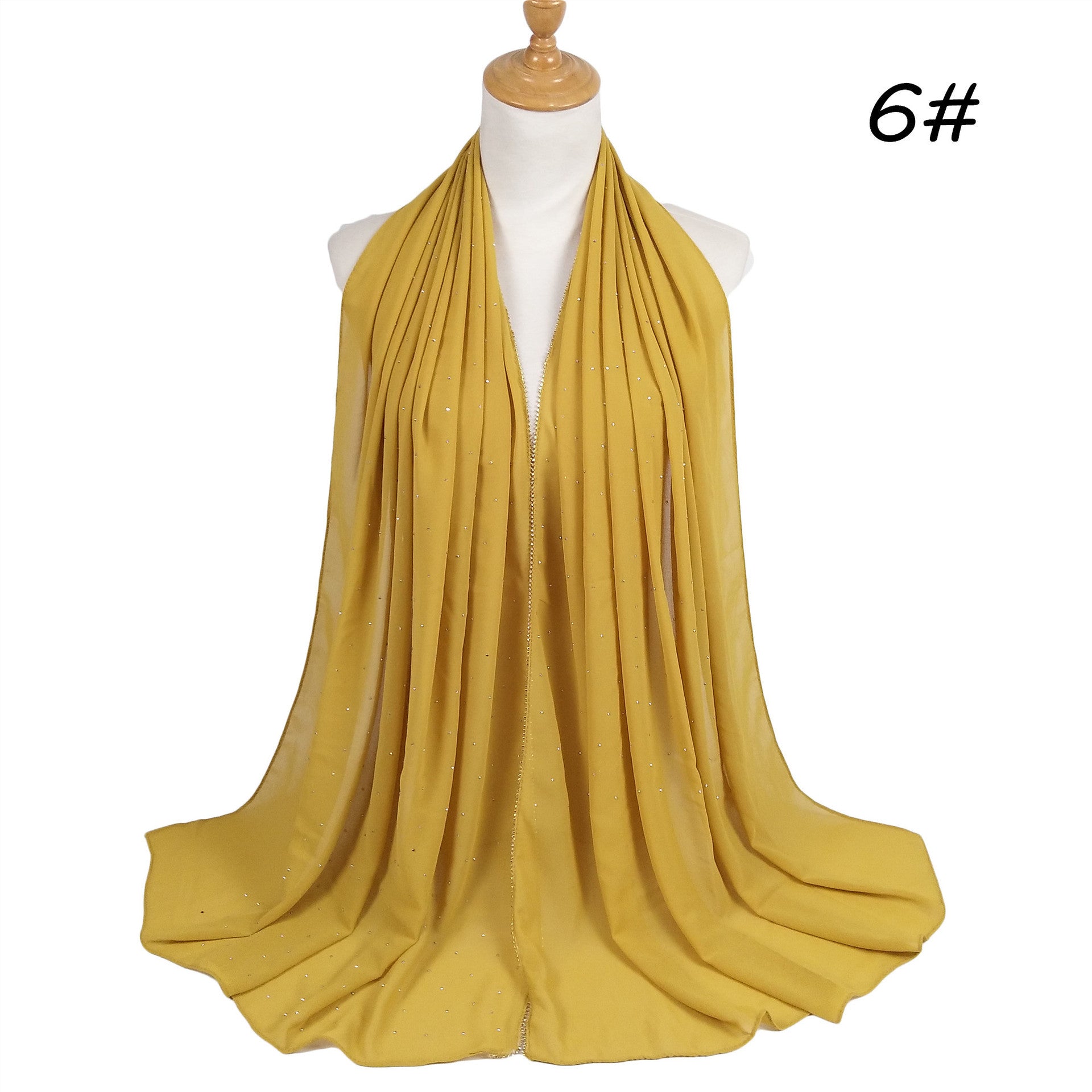 Chain Pearl Chiffon Hui Hood Limorista