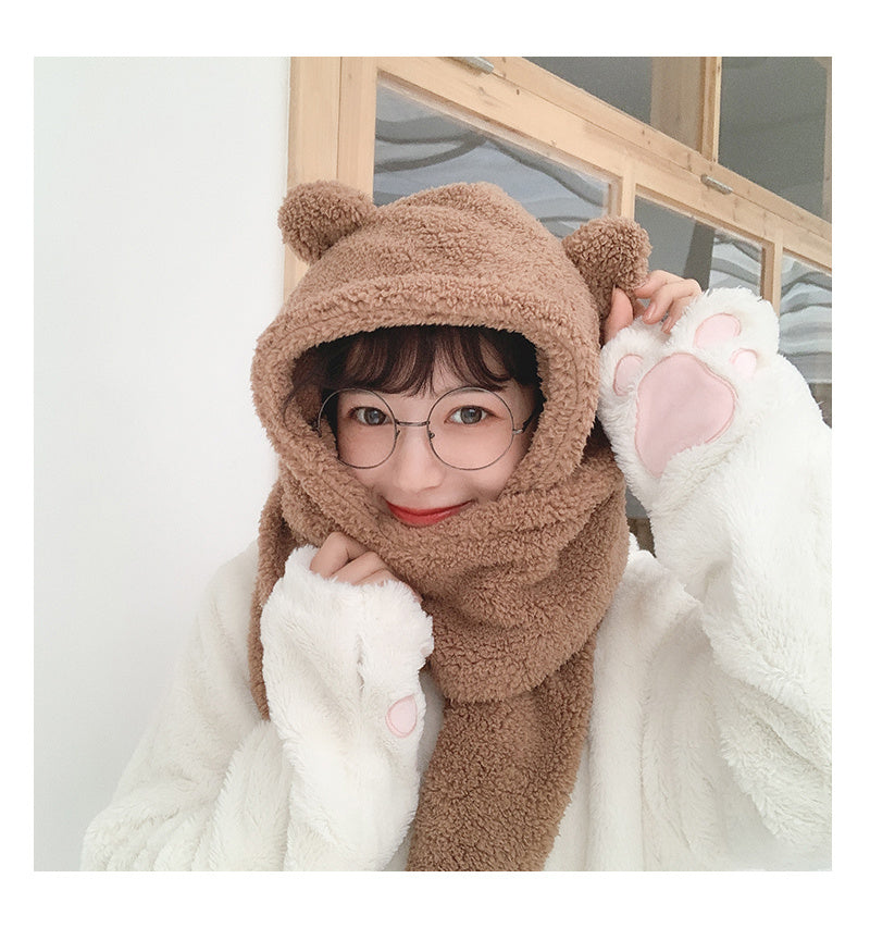 Bear ears scarf hat Limorista