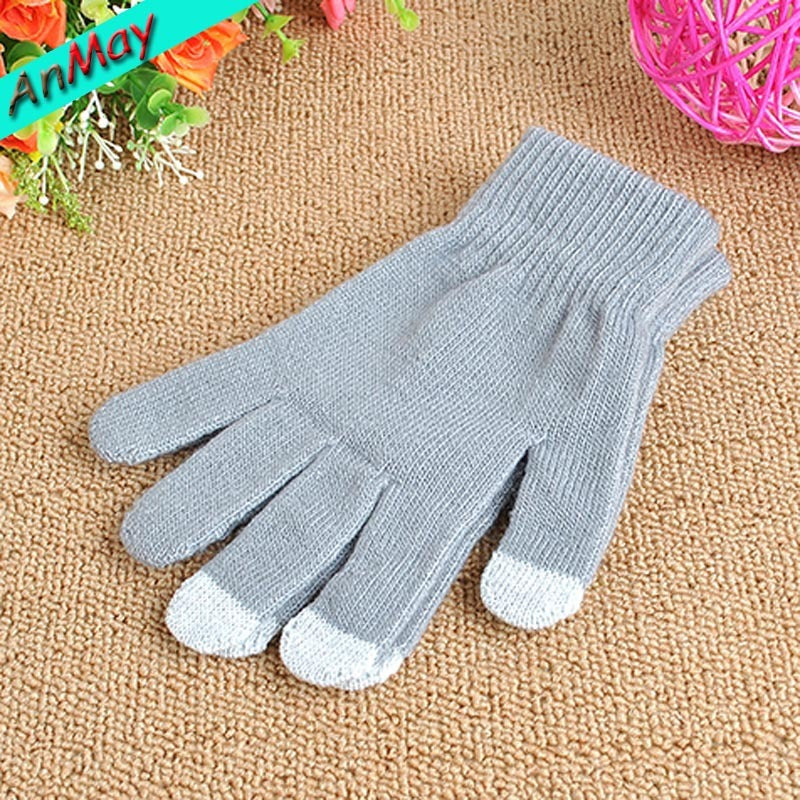 Touch screen gloves warm knit wool touch screen gloves winter touch gloves Limorista
