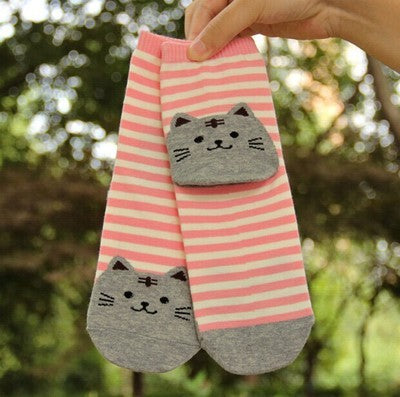 Striped Cat Socks Limorista
