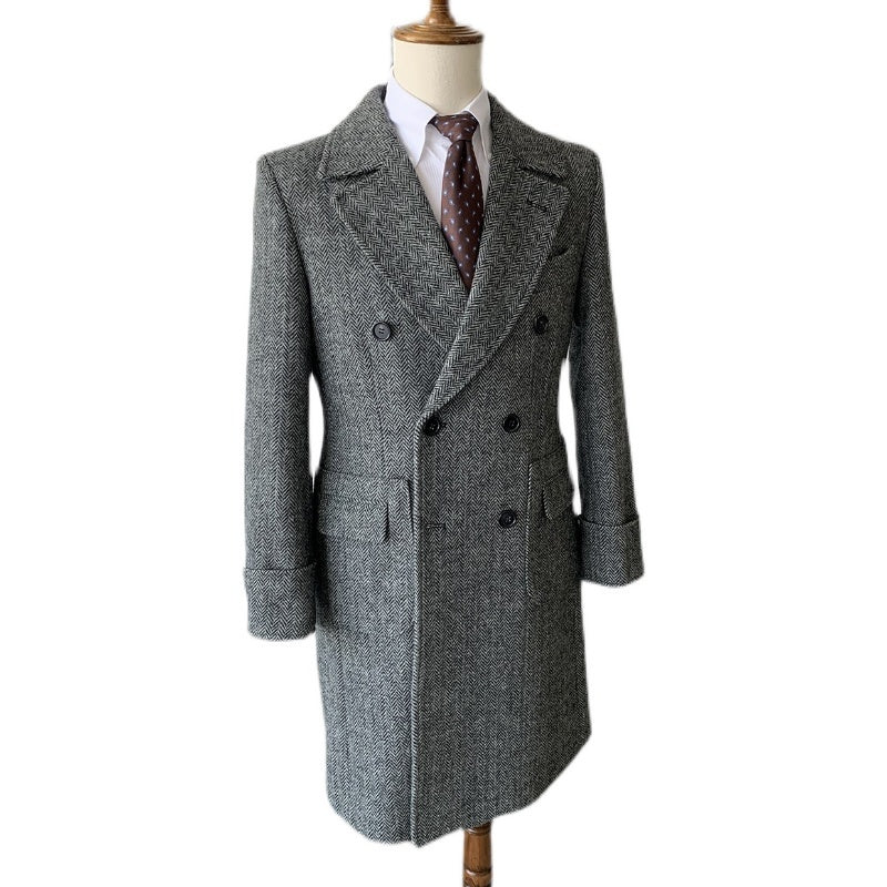 Polo Double Breasted Slim Vintage Tweed Men&