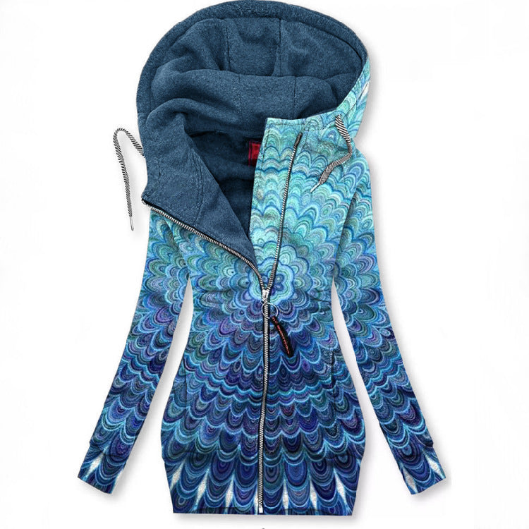 Slim-fit Long-sleeved Sweatshirt With Zipper Limorista