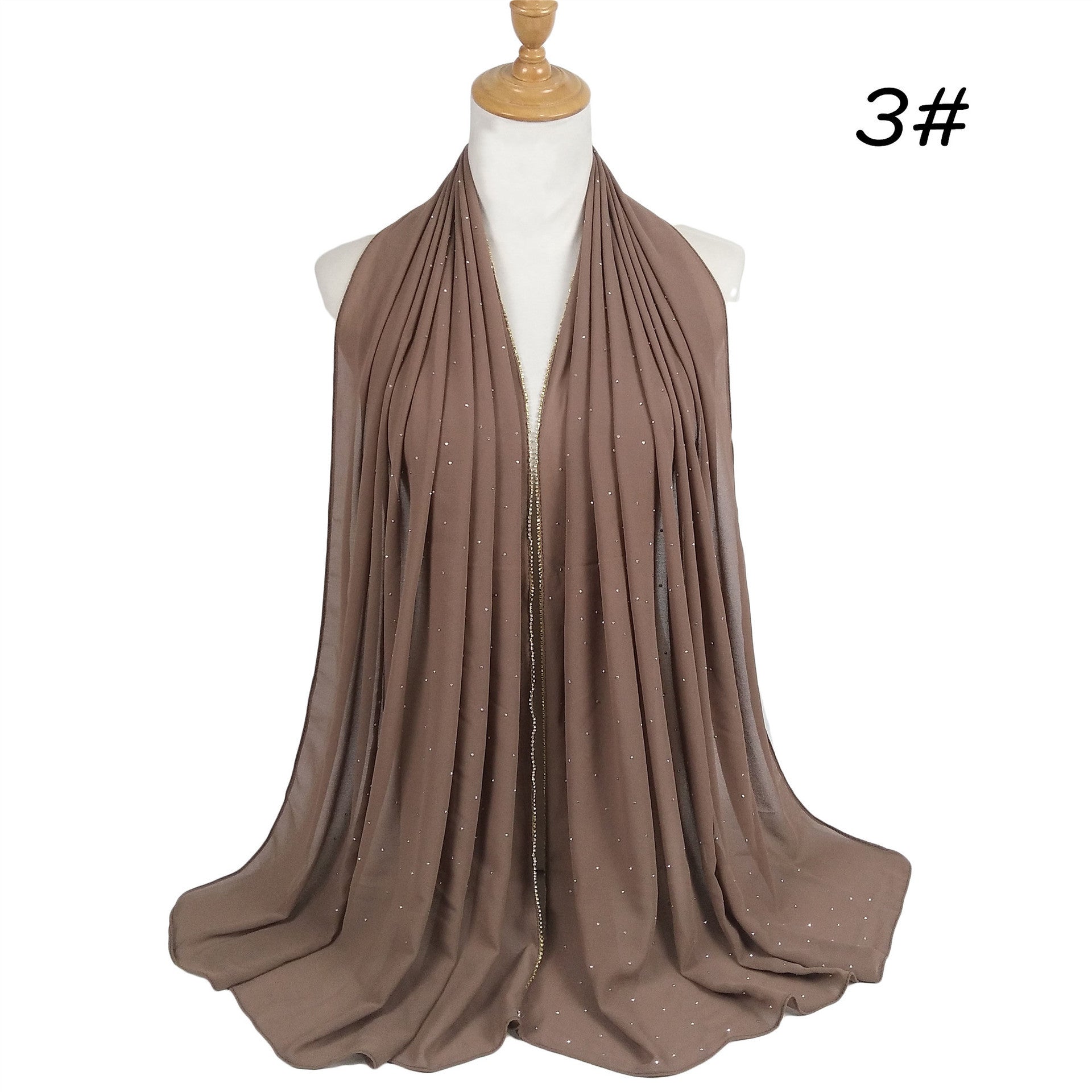 Chain Pearl Chiffon Hui Hood Limorista