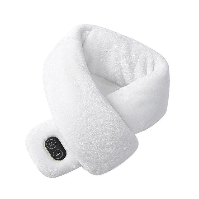 Women Men Soft Temperature Control Pain Relief Cervical Massage Shoulder Neck Wrap USB Heated Scarf Shawl Washable Winter Warm Limorista