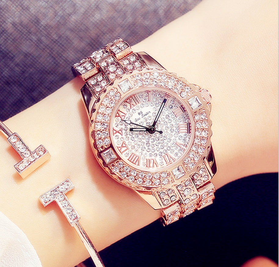 Full diamond ladies quartz watch Limorista