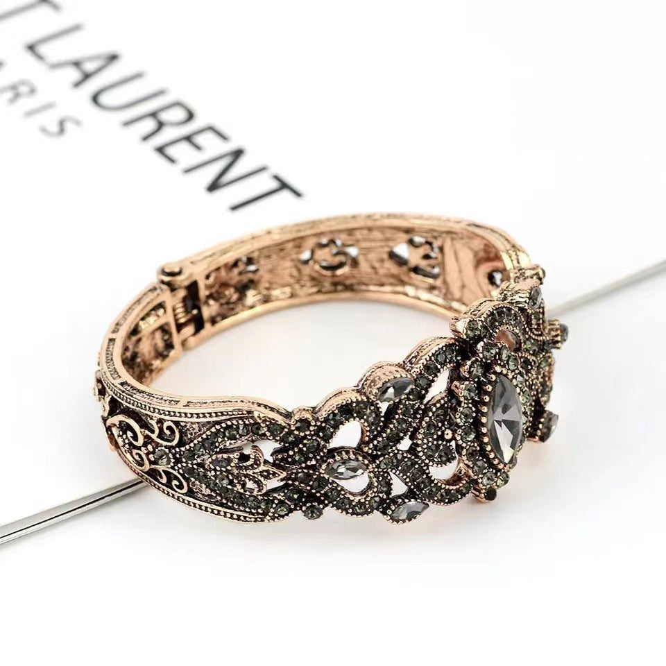 Vintage Bracelet Alloy Fashion Gray And Lake Blue Limorista