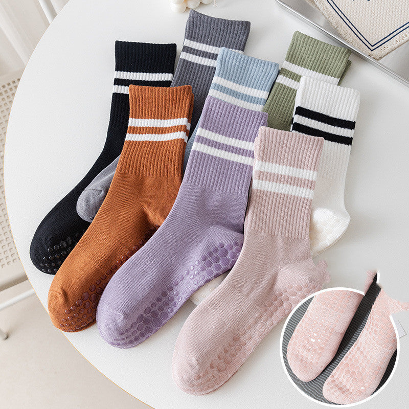 Indoor Anti Skid Wear Resistant Foot Guard Medium Tube Socks Limorista