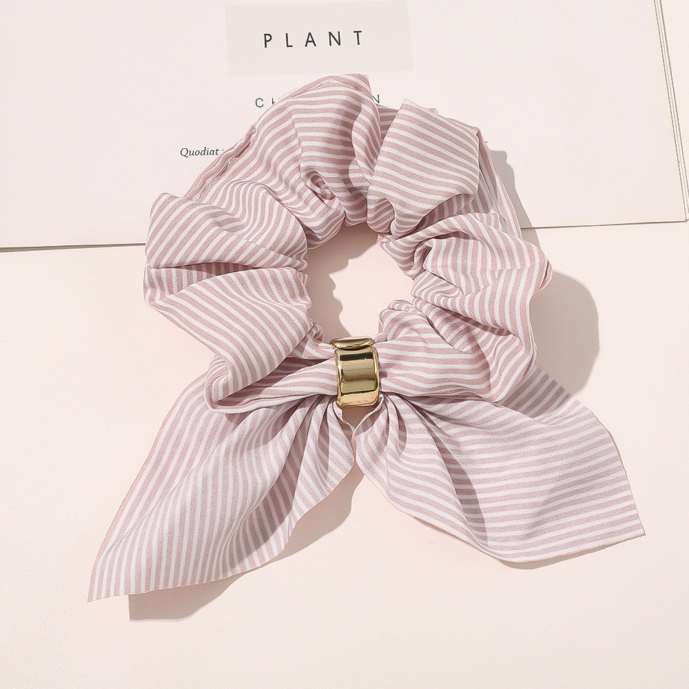 Chiffon Metal Buckle Large Intestine Ring Female OL Hair Accessories Limorista