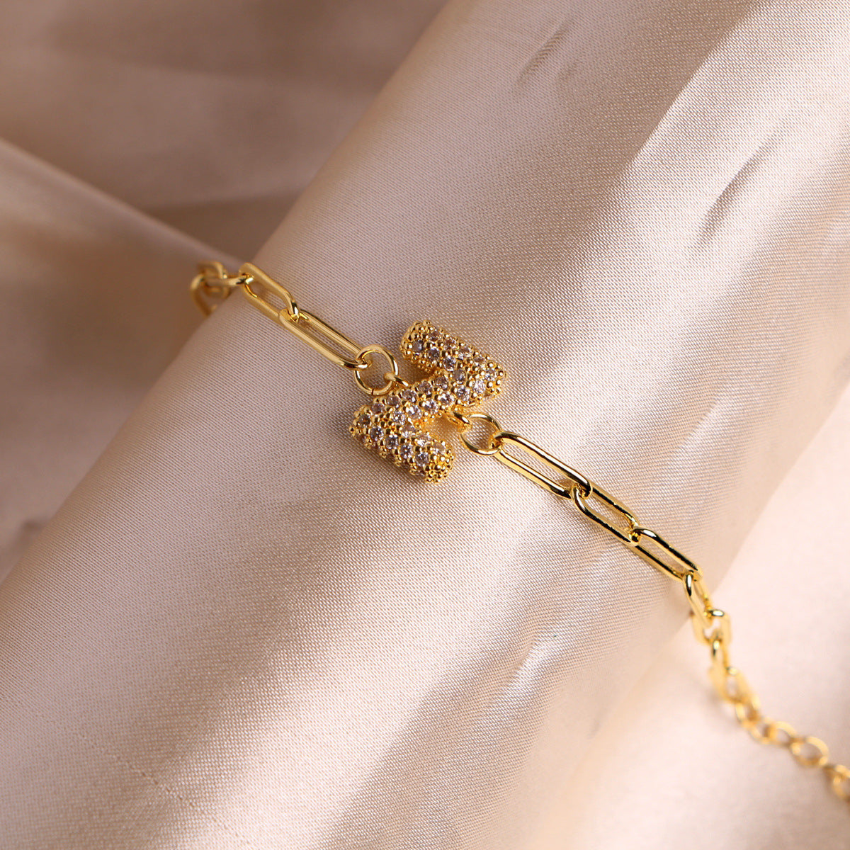 18K Bubble Balloon 26 English Zircon Clip Bracelet Limorista