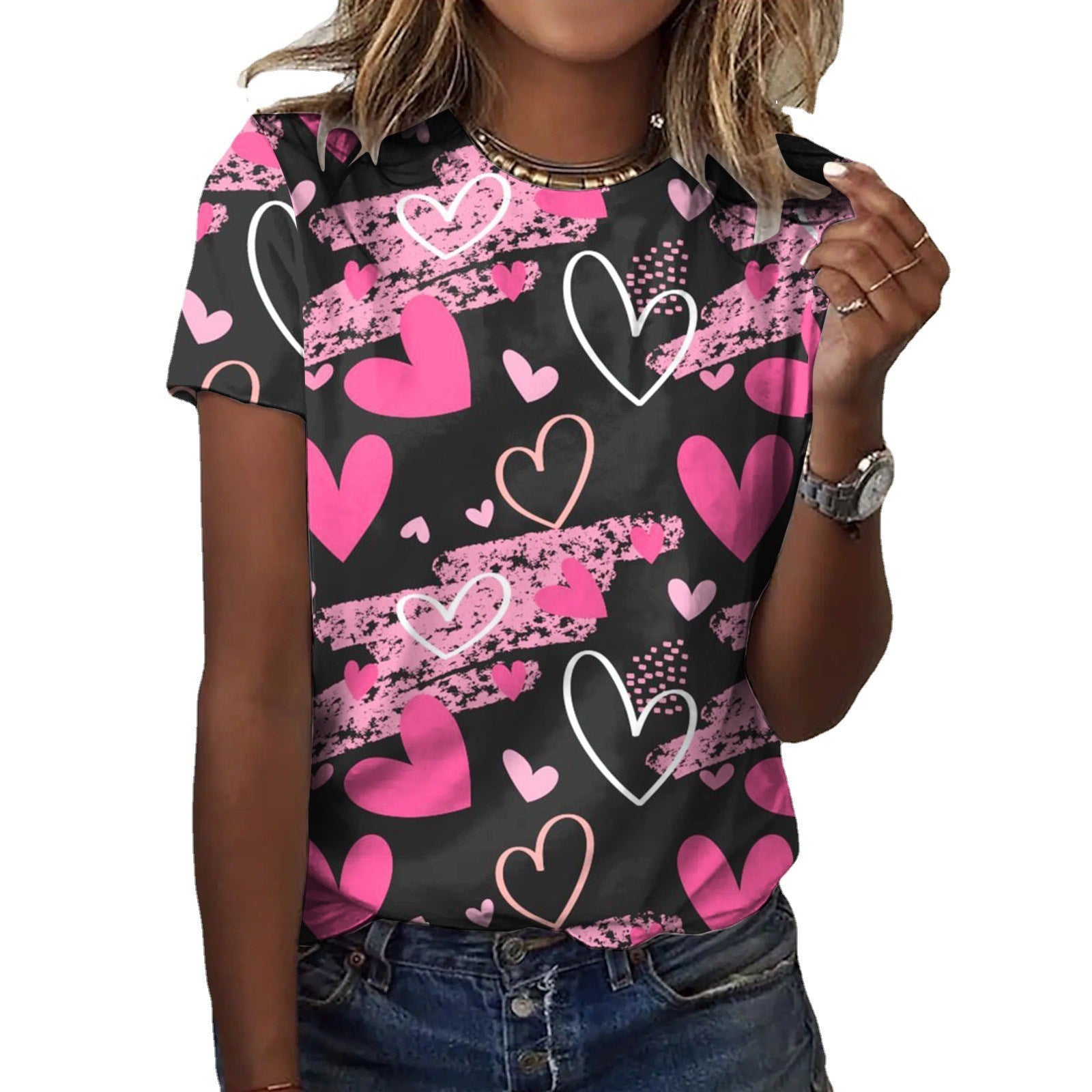 3D Digital Printing Summer New Loose Fashion Brand T-shirt For Women Limorista