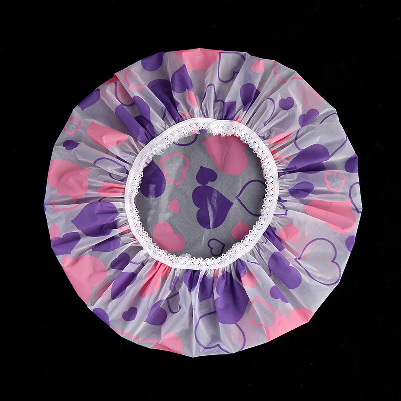 Thicken Waterproof Printed Lace Enlarged Shower Limorista