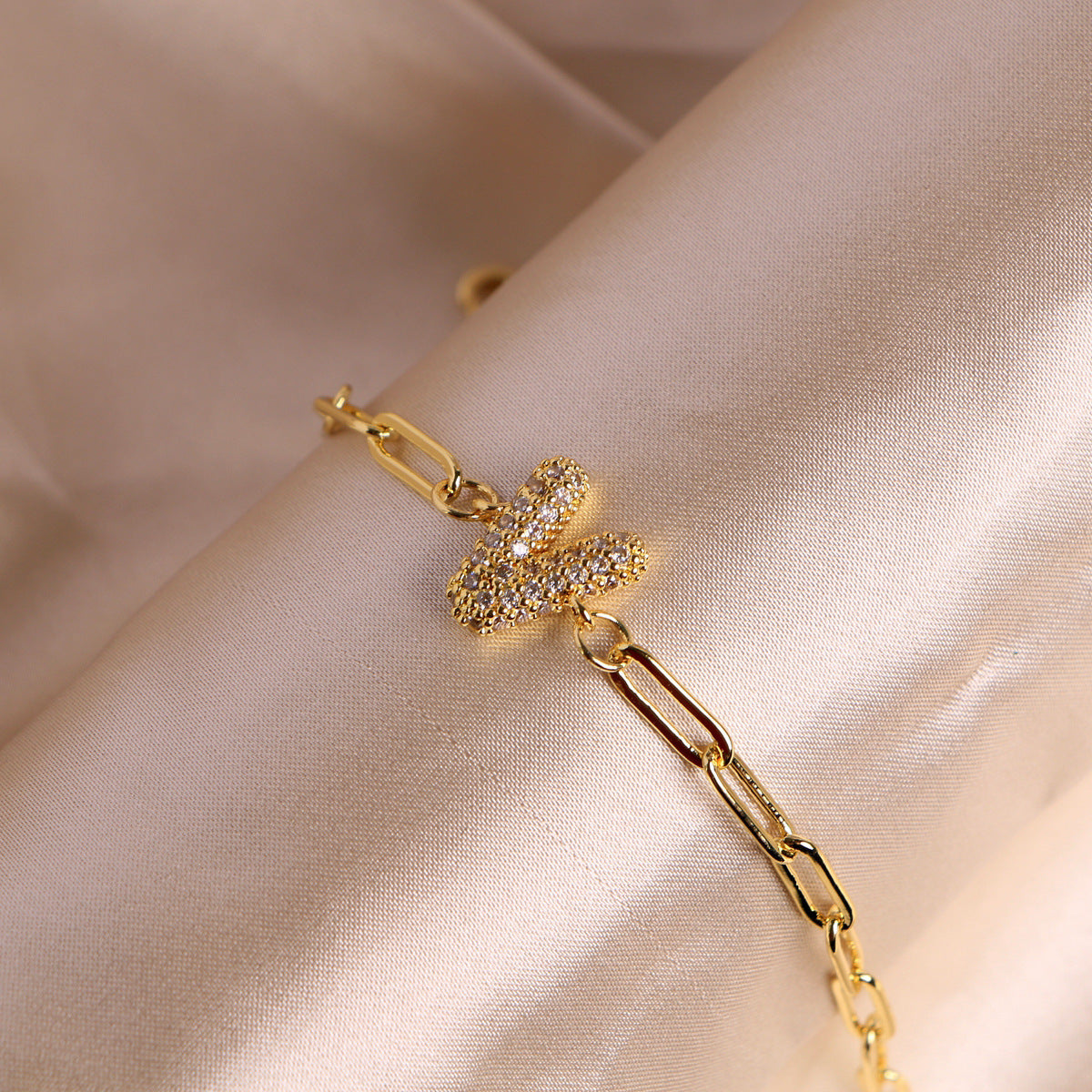 18K Bubble Balloon 26 English Zircon Clip Bracelet Limorista